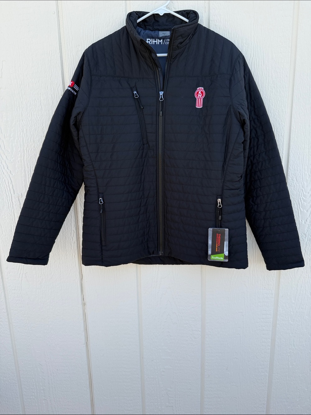 Storm Creek Women’s Sz L Front  Runner Quilted Puffer Jacket Black Rihm NWT